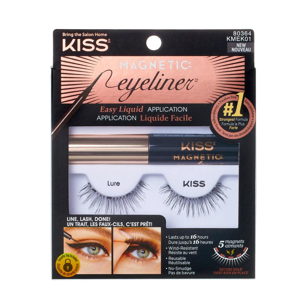 Kiss Magnetic Eyeliner Kit Kmek01c Par - Kiss 868657074 - 0731509803648
