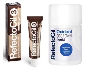 Refectocil Eyelash & Eyebrow Tint Natural Brown & Oxidant Liquid 100 - Refectocil 868657074 - 9003877057307