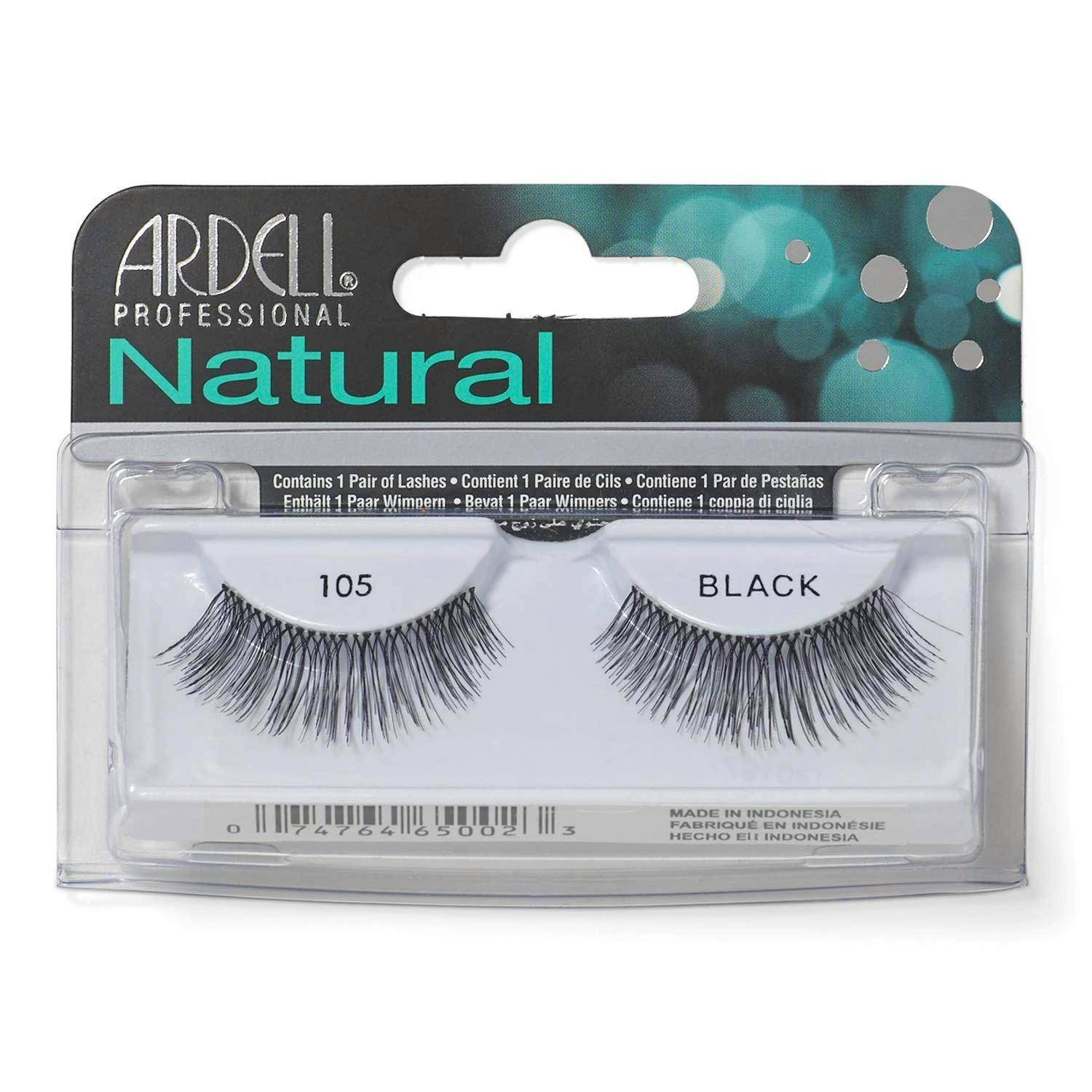 Sort Ardell Natural Lashes Black 105 Par - Ardell 868657074 - 0074764650023