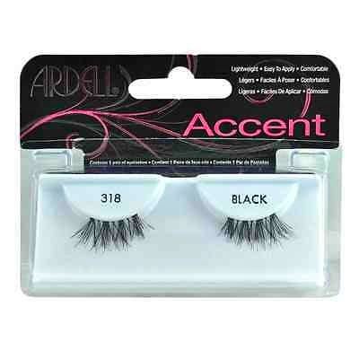 Sort Ardell Accent False Eyelashes Black 318 Par - Ardell 868657074 - 0074764613189